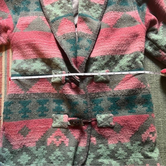 Vintage Eddie Bauer Western Southwest Native American Wool Coat - Picture 13 of 16
